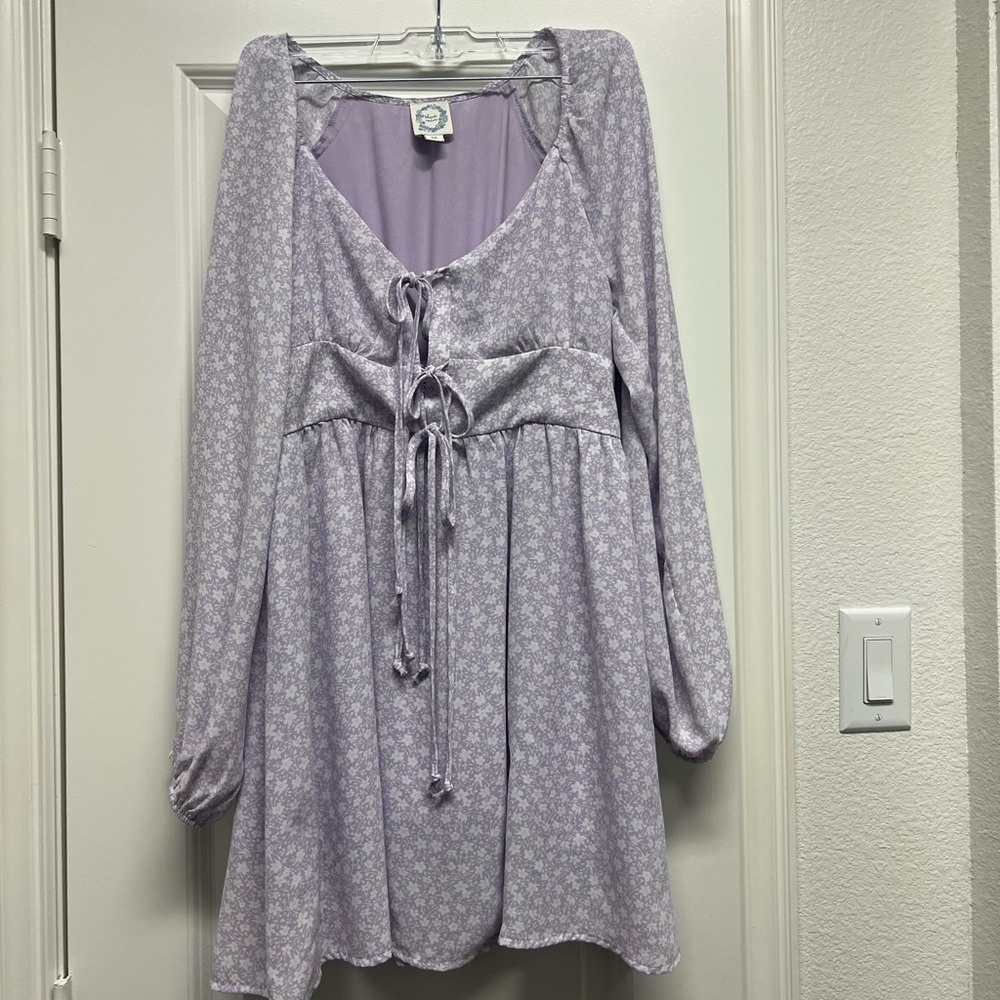 Purple flower dress
